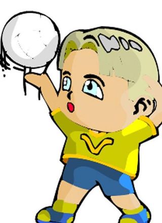 排球 卡通运动人物图片