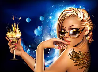 矢量动漫游戏角色女孩