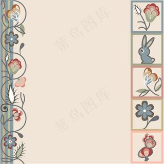 精致的花纹背景03矢量