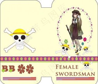 手机壳女剑客图片