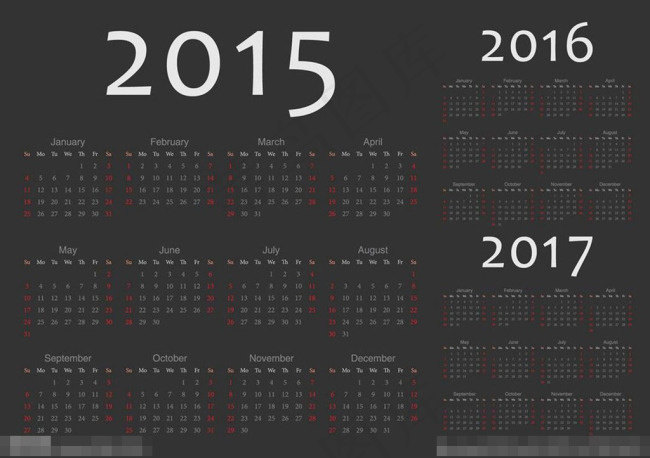 2015新年eps,ai矢量模版下载