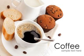 巧克力蛋糕与咖啡