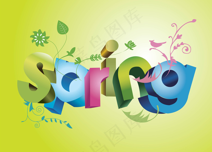 矢量春天