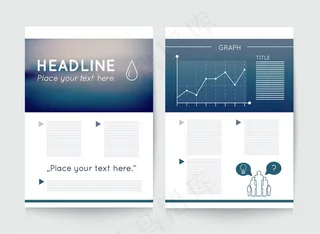 简洁宣传单图片