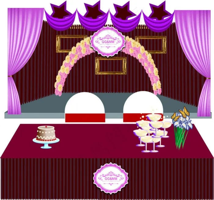 主题星星ai矢量模版下载