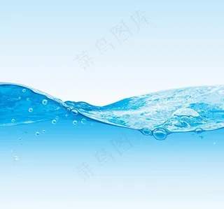 动感蓝色水花水泡图片