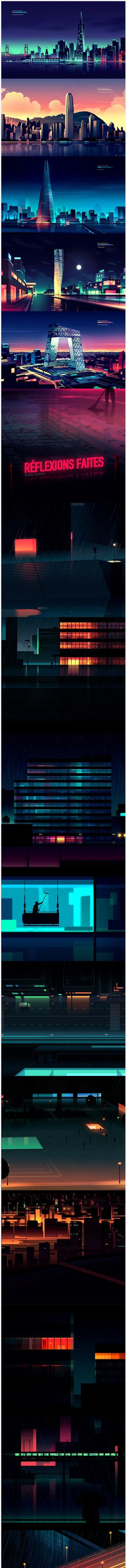 唯美的城市夜景素材免费下载