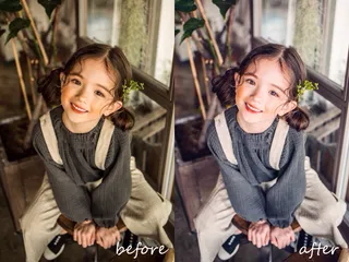 小清新调色ps动作