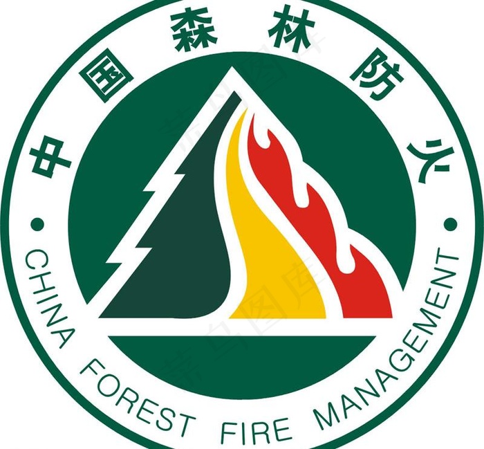中国森林防火logo图片cdr矢量模版下载