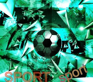 动感幻彩足球背景图片