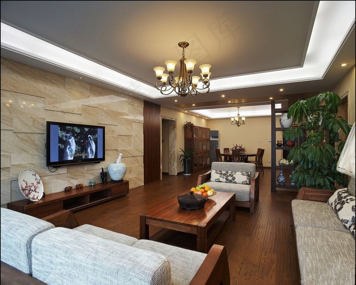 电视背景墙装修设计效果图