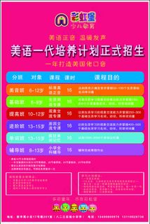 彩虹堡少儿教育 标志 海报