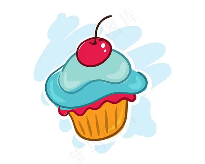 美味的小蛋糕ai矢量模版下载