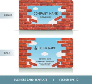 个性创意名片设计矢量素材