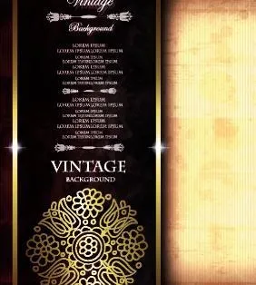 老式的豪华背景矢量集01eps,ai矢量模版下载