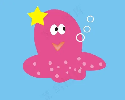 卡通章鱼图片
