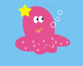 卡通章鱼图片