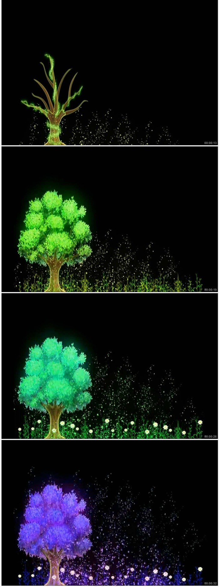梦幻大树成长高清视频