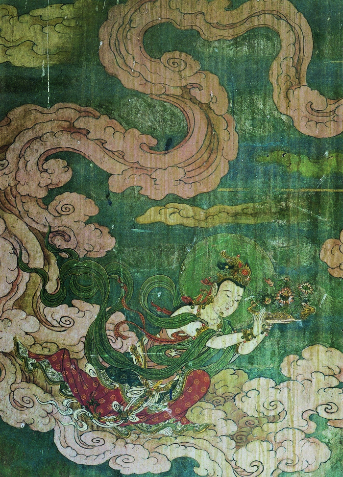 法海寺壁画-12西壁赴会图飞天