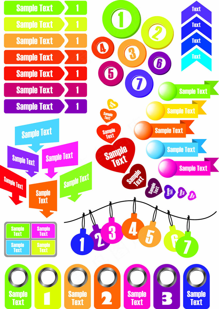 时尚装饰设计元素矢量素材