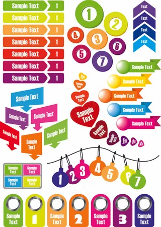 时尚装饰设计元素矢量素材