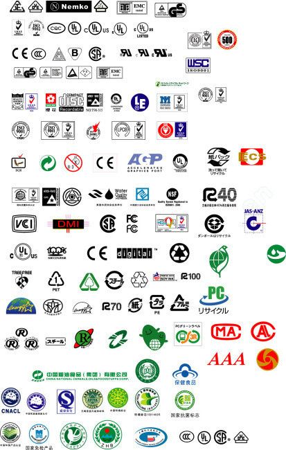 认证标志标识cdr矢量模版下载