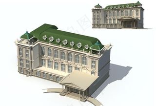 欧式建筑max map图片