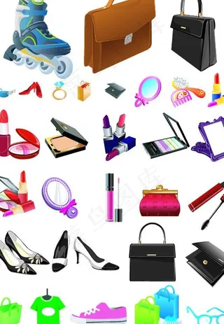 生活用品矢量图图片