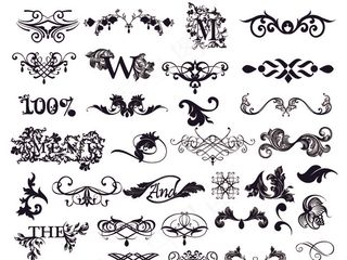 欧式花纹边框矢量素材下载