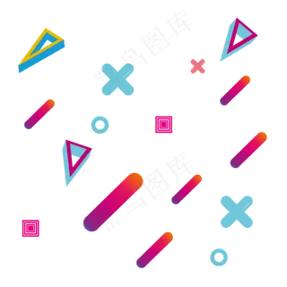 矢量图案符号小清新装饰孟菲斯,免抠元素