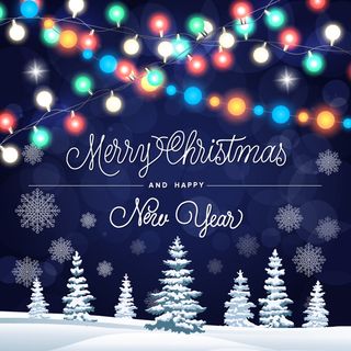 圣诞彩灯装饰背景设计