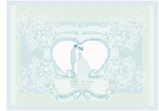 创意婚礼背景矢量设计04