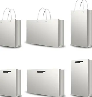 空白纸袋手提袋PSD分层素材