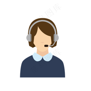 矢量客服服务图标