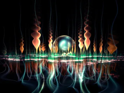 抽象的艺术光束