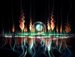 抽象的艺术光束