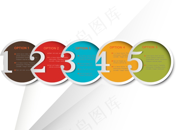 丰富多彩的轮数的横幅图表