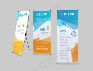 展架 易拉宝 简约 大气