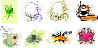 潮流元素 花纹图片