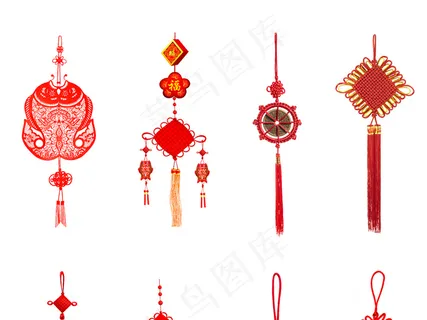 2017年红色中秋元素中国结PSD...