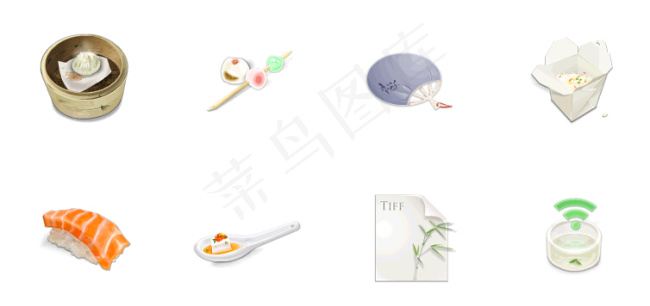 古典中国风烹饪食物