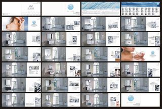 高档卫浴浴室柜产品画册整套设计