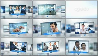 大气企业团队公司产品宣传幻灯片AE...