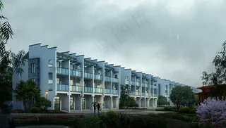 多层安置房住宅效果图图片