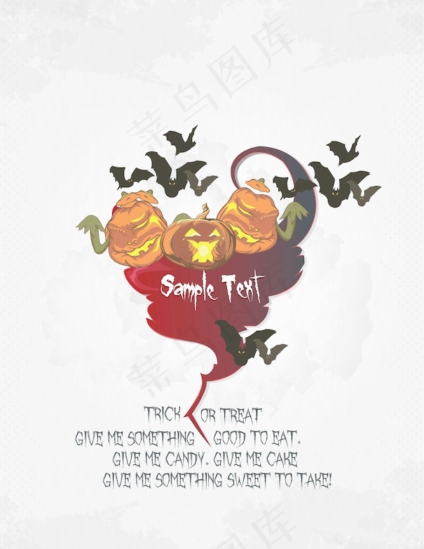 背景矢量万圣节南瓜