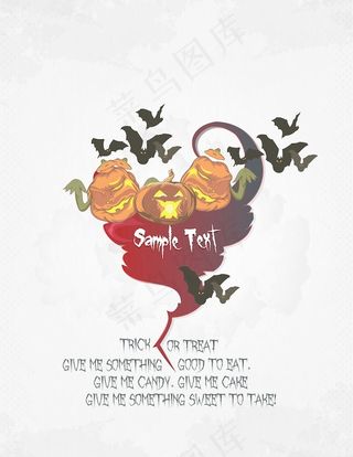 背景矢量万圣节南瓜