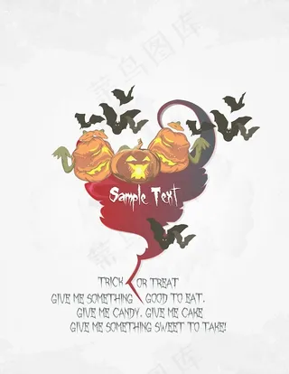 背景矢量万圣节南瓜