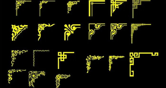 矢量角花图片cdr矢量模版下载