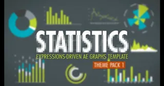 统计主题包动态AE模板