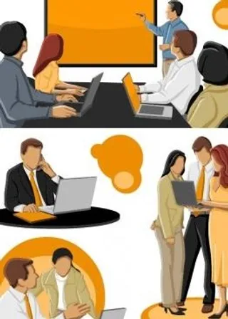 卡通生意人向量